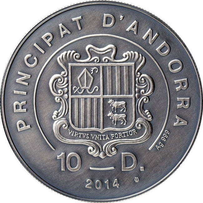 2014 Andorra Perch - Atlas of Wildlife Antique Finish Silver Coin | GoldSilver360