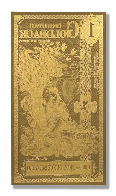 1 Utah Goldback (10 Pack)- Aurum Gold Note (24k) | GoldSilver360