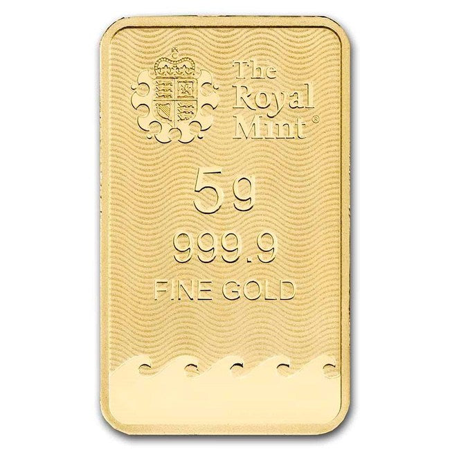 5 Gram British Gold Britannia Bar (New w/ Assay) | GoldSilver360