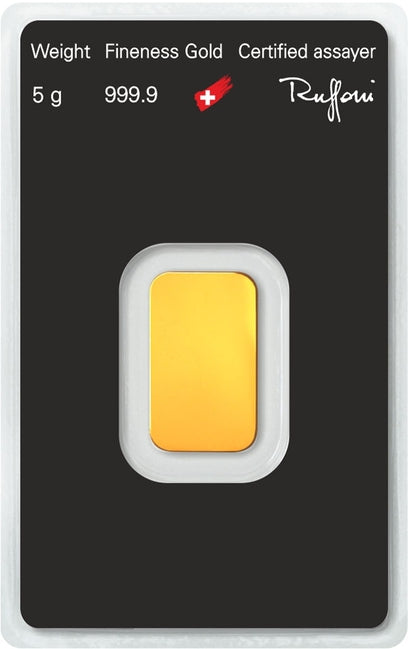 5 Gram Argor-Heraeus Gold Bar (In Assay) | GoldSilver360