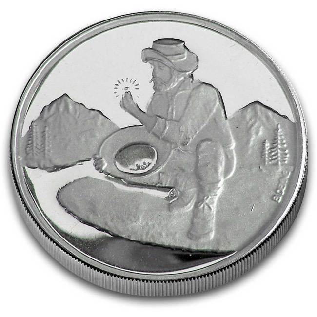 Divisible Gold Panner .999 1oz Silver Bullion Round (Fractional) | GoldSilver360