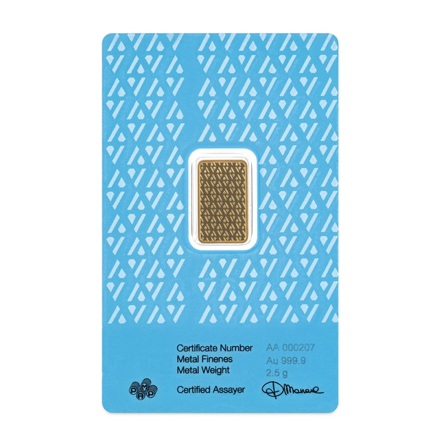 2.5 Gram Acre Gold Bar - in Assay | GoldSilver360