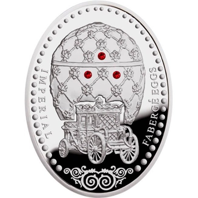 2012 Niue $1 Coronation Egg - Imperial Faberge Eggs Proof Silver Coin | GoldSilver360