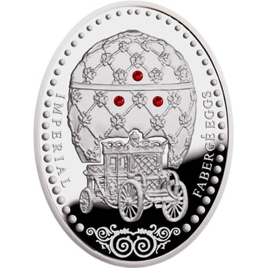 2012 Niue $1 Coronation Egg - Imperial Faberge Eggs Proof Silver Coin | GoldSilver360