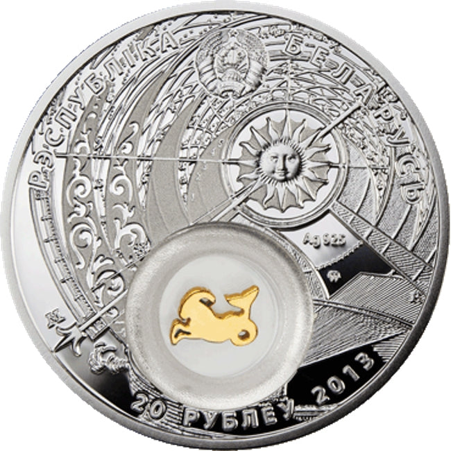 2013 Belarus Zodiac Capricorn Proof Finish Silver Coin | GoldSilver360