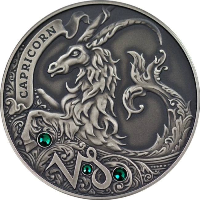 2013 Belarus Signs of the Zodiac Capricorn Antique finish Silver Coin | GoldSilver360