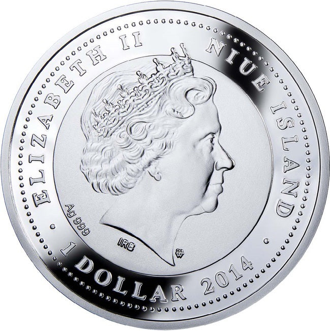 2014 Niue Loggerhead Sea Turtle Endangered Animal Species 1/2 oz Proof Silver Coin | GoldSilver360