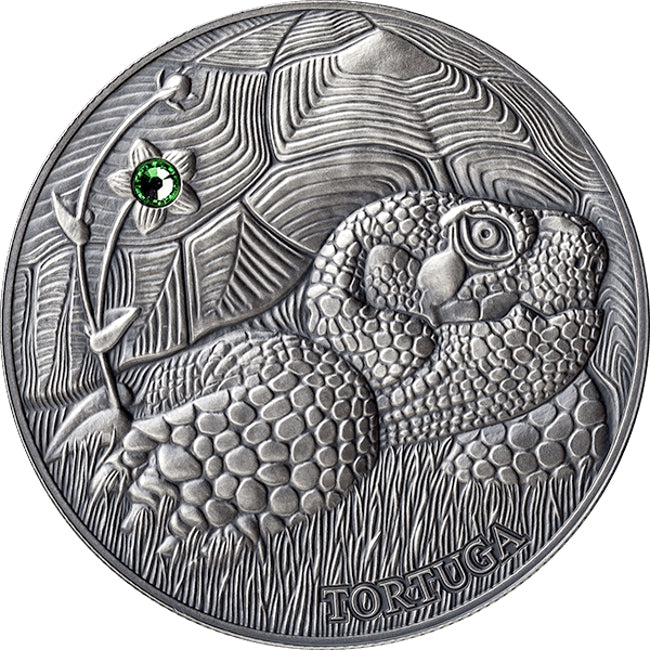 2014 Andorra Pond Turtle - Atlas of Wildlife Antique Finish Silver Coin | GoldSilver360