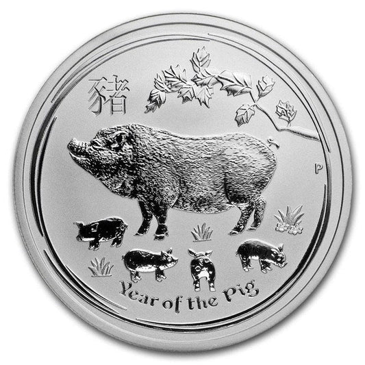 2019 Australia Year of the Pig 1/2 oz Silver BU (Series II) | GoldSilver360