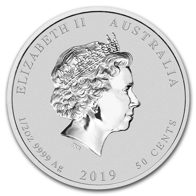 2019 Australia 1/2 oz Silver Lunar Year of the Pig BU (Colorized) Series II | GoldSilver360