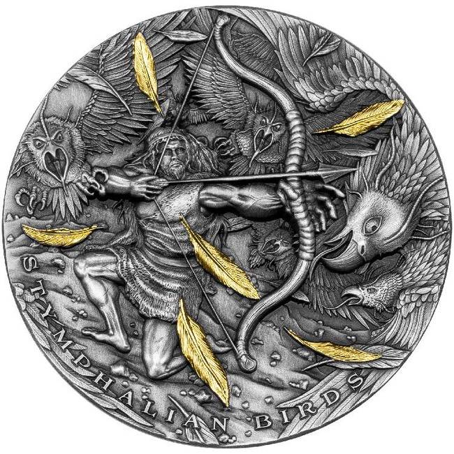 2022 Niue 2 oz STYMPHALIAN BIRDS – TWELVE LABOURS OF HERCULES Silver Coin | GoldSilver360
