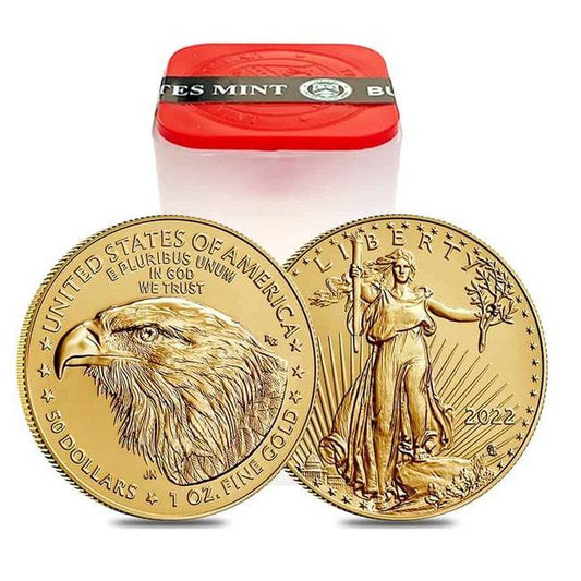 2023 – 1 oz Gold American Eagle – Sealed Tube of 20 Coins (BU) | GoldSilver360