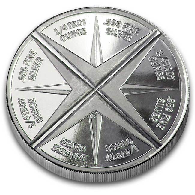 Divisible Gold Panner .999 1oz Silver Bullion Round (Fractional) | GoldSilver360